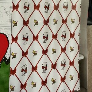 Peanuts Red and White Shower Curtain